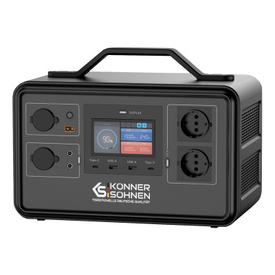 Könner & Söhnen Портативна електростанція KS 1200PS, 1200Вт, 1030Вт/рік, LifePo4, Bluetooth, 12.4кг