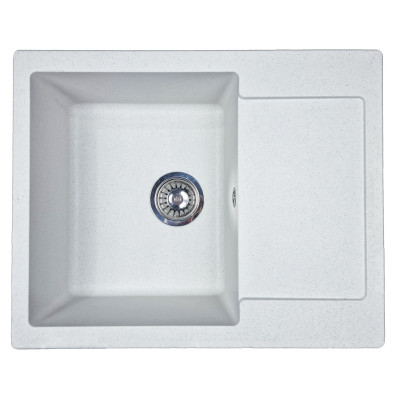 Adamant Мийка кухонная Minimal, штучний камінь, прямокут., з крилом, 615х495х200мм, чаша - 1, врізна, Old stone