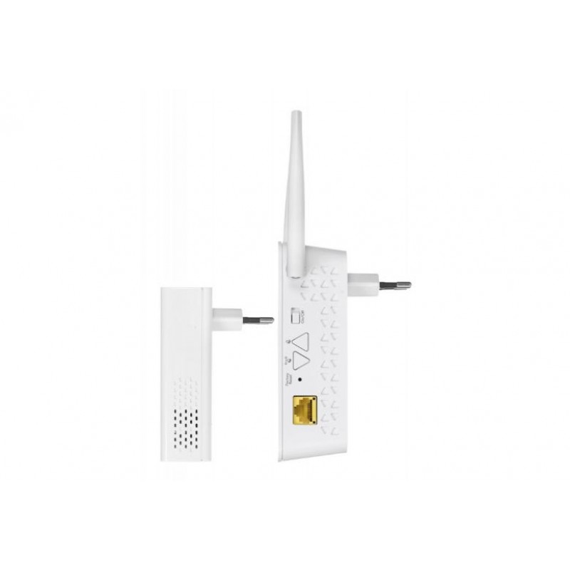 NETGEAR Powerline-адаптер PLW1000, 1xGE, WiFi, біл. кол., зовнішн. ант., комплект