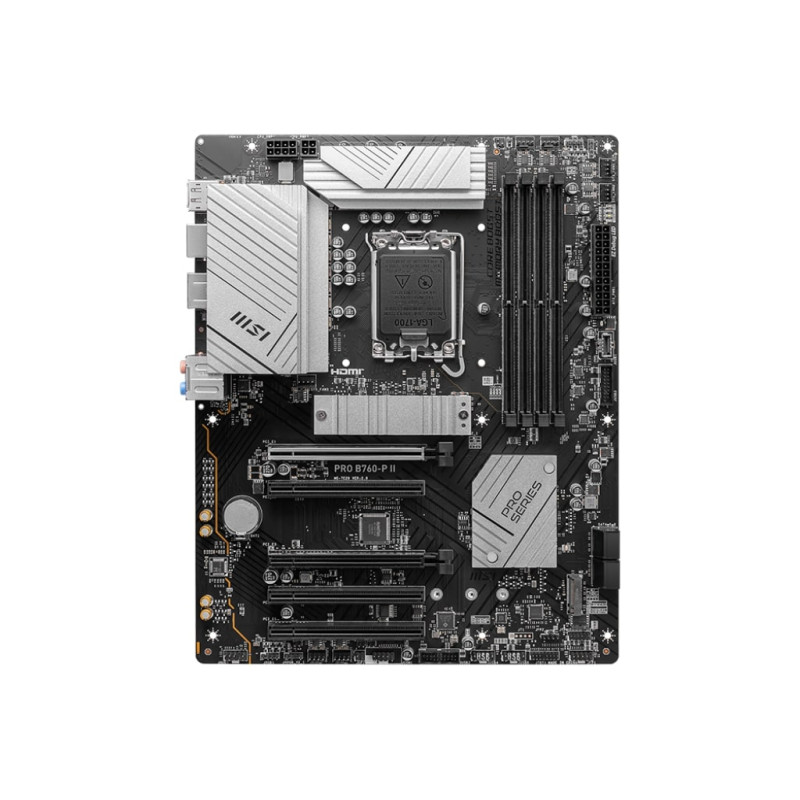 MSI Материнcька плата PRO B760-P II s1700 B760 4xDDR5 HDMI DP ATX