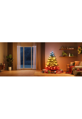Govee Гірлянда Smart LED H80C4 Christmas String Lights 2, RGBWIC, 20м, прозорий кабель