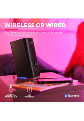 Trust Акустична система Trust GXT 612 Cetic 2.0, BT/USB/AUX, чорний