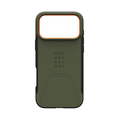 UAG Чохол для iPhone 17 Pro Max, Civilian MagSafe, Olive/Orange