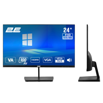 2E Монітор 2E 23.8" B2425B D-Sub, HDMI, VA, 100Hz