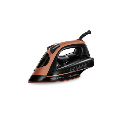 Russell Hobbs Утюг Copper Express, 2600Вт, 315мл, паровий удар -150гр, постійна пара - 40гр, керам. підошва, чорно-коричневий