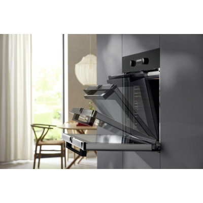 Miele Духова шафа H 2861 B електрична, 76л, A+, дисплей, конвекція, телескопічні напрямні, чорний
