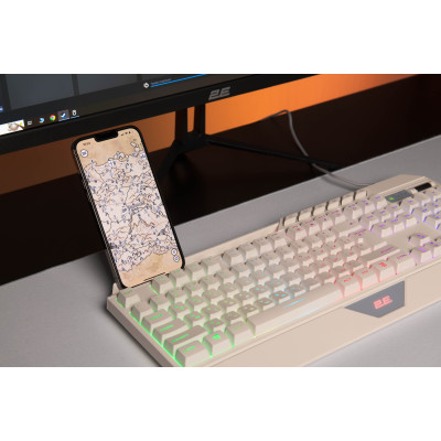 2E Gaming Клавіатура KG315 RGB USB White Ukr