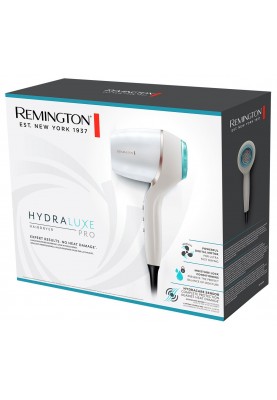 Remington Фен HYDRAluxe PRO, 2200Вт, 3 режими, дифузор, іоніз-я, хол. обдув, білий