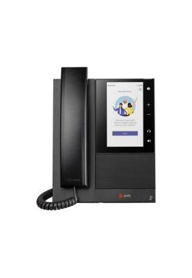 Poly SIP-телефон CCX 500, RJ9, USB, сертифікат Microsoft Teams, PoE, чорний