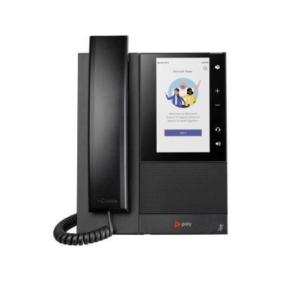 Poly SIP-телефон CCX 500, RJ9, USB, сертифікат Microsoft Teams, PoE, чорний