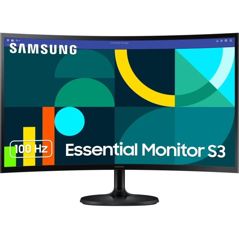 Samsung Монітор 27" S27D360 D-Sub, HDMI, VA, 100Hz, 4ms, CURVED