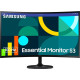Samsung Монітор 27" S27D360 D-Sub, HDMI, VA, 100Hz, 4ms, CURVED