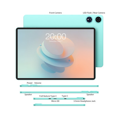 TECLAST Планшет P50AI 11" 6ГБ, 128ГБ, 7000мА•год, Android, блакитний