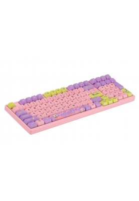 Akko Клавіатура механічна 3098S Patrick 98Key, CS Sponge, USB-A, Hot-swappable, EN/UKR, RGB, Рожевий