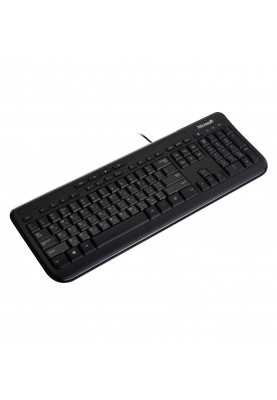 Microsoft Клавіатура Wired Keyboard 600 104key, USB, EN/UKR/RU, Чорний