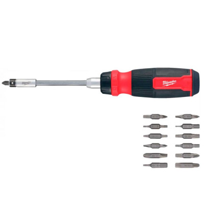 Milwaukee Викрутка, 27 насадок, ручка двокомпонентна, (Hex, PH, SL, PZ, Torx), сталь CrV