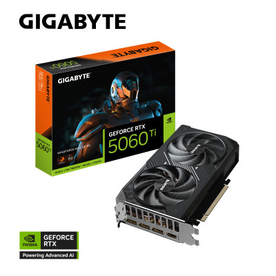 Gigabyte Відеокарта GeForce RTX 5060 Ti 8GB GDDR7 WINDFORCE OC MAX