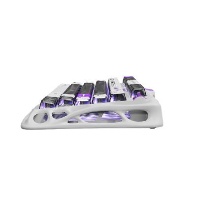 GravaStar Клавіатура механічна Mercury V75 80keys, Magnetic Jade Pro, 8K, USB-A, RGB, Mecha Gray