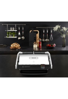 Tefal Гриль прижимний OptiGrill Elite XL 2200Вт, темп. режимів-16, з`ємні пластини, метал