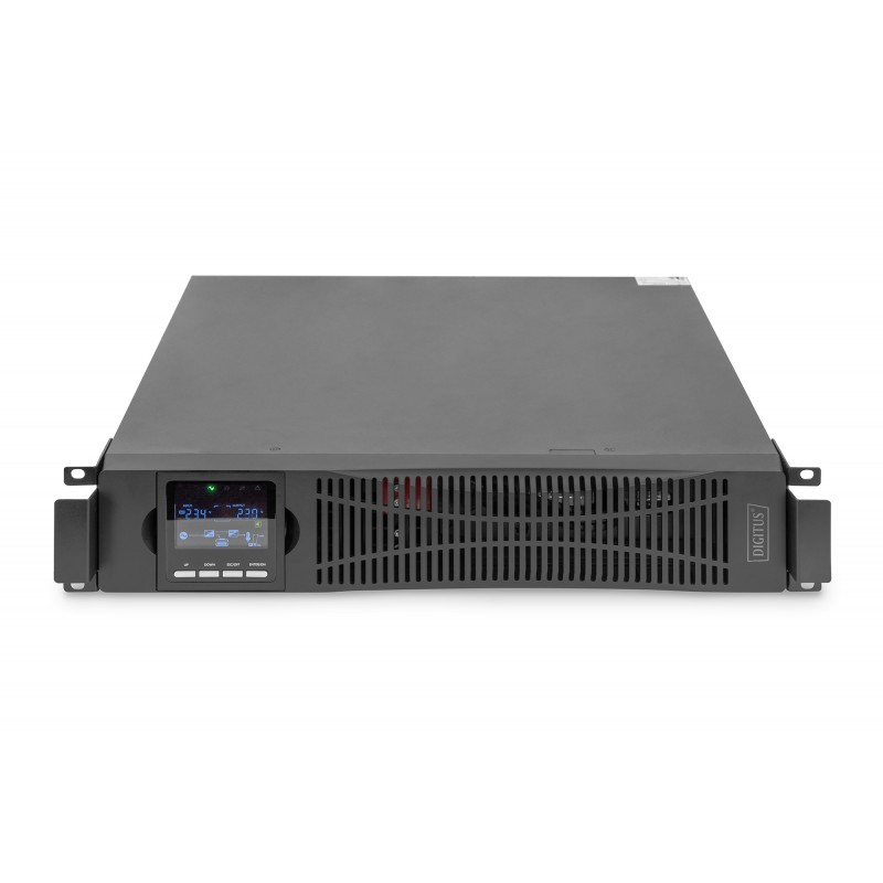 Digitus ДБЖ OnLine, 3000VA/3000W, LCD, 8xC13, 1xC19, RJ45, RS232, USB, Rack/Tower