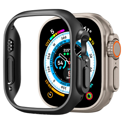 Spigen Чохол-накладка для Apple Watch Ultra (49mm) Thin Fit, Black