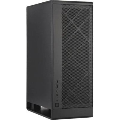 SilverStone Корпус Alta ALG1MB без БР, 2xUSB3.0, 1xUSBType-C, 1x180мм, VGA 355мм, LCS ready, mATX, чорний