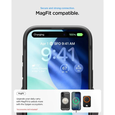 Spigen Чохол Spigen для iPhone 17, Rugged Armor MagFit, Matte Black