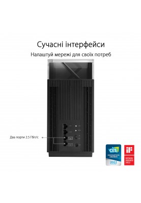 ASUS Маршрутизатор ZenWiFi Pro ET12 AXE11000 Wi-Fi6E 1PK