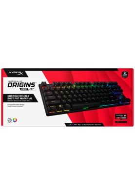 HyperX Клавіатура  Alloy Origins Core PBT Red USB RGB ENG/RU Black