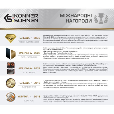 Könner & Söhnen Компрессор автомобільний акумуляторний KS P20, 120Вт, 6000мАг, 150psi, 23л/хв, 0.9кг