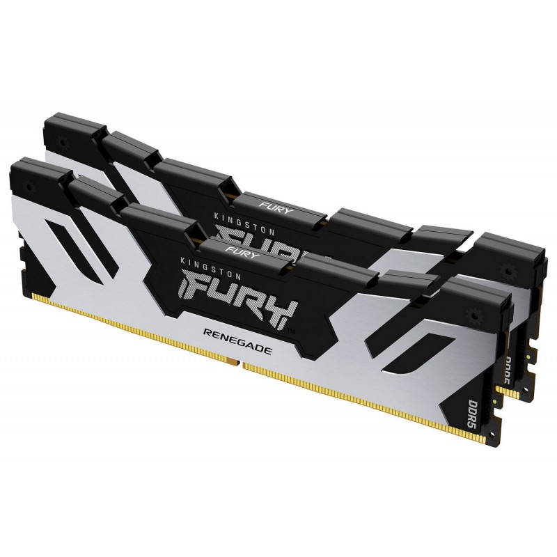 Kingston Пам'ять ПК DDR5 32GB KIT (16GBx2) 6000 FURY Renegade Срібний