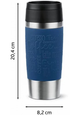 Tefal Термочашка Travel Mug Classic, 360мл, нержавіюча сталь, синій