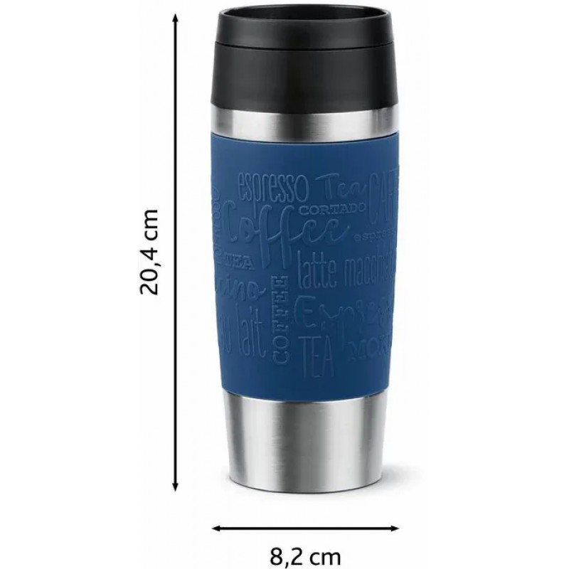 Tefal Термочашка Travel Mug Classic, 360мл, нержавіюча сталь, синій