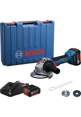 Bosch Шліфмашина кутова акумуляторна GWS 18V-8 125мм 18В 2x4А·год 0-11000об·хв 1.7кг кейс ЗП GAL 18V-40