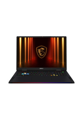 MSI Ноутбук Raider A18 HX A9WIG-212XUA UHD+ mini LED 120Hz, Ryzen 9 9955HX3D_16C_32T, 32GB, F1TB, NVD5080-16, DOS, чорний
