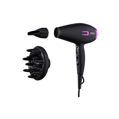 ARDESTO Фен Violet PRO HD-Y221PRO ,1750-2100Вт, 2 швидкості, 3темп. режими, дифузор, чорний