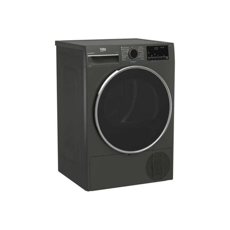 Beko Сушильна машина тепловий насос, 8кг, A++, 60см, дисплей, сірий