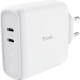 Trust Зарядне пристрій мережевий Maxo 65Вт, 2xUSB-C PD, білий