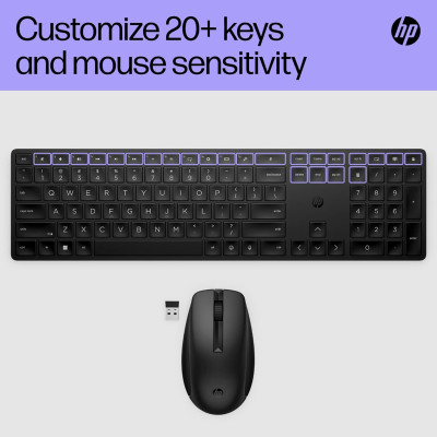HP Комплект клавіатура та миша НР 650, WL, EN/UK, чорний