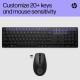 HP Комплект клавіатура та миша НР 650, WL, EN/UK, чорний