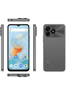 UMIDIGI Смартфон G5A (MP38) 6.52" 4/64ГБ, 2SIM, 5000мА·год, сірий