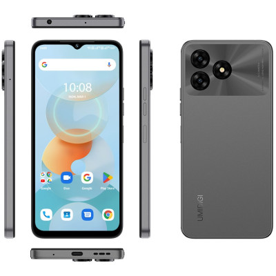 UMIDIGI Смартфон G5A (MP38) 6.52" 4/64ГБ, 2SIM, 5000мА·год, сірий