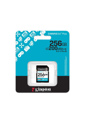 Kingston Карта пам'яті Kingston SD 256GB C10 UHS-I U3 V30 R200/W160MB/s