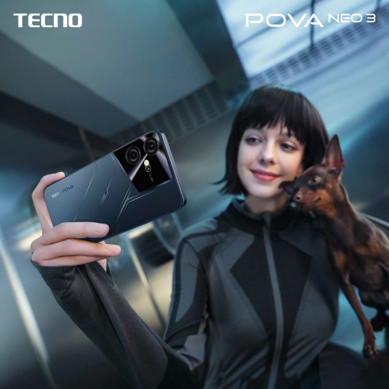 TECNO Смартфон POVA NEO 3 (LH6n) 6.82" 8/128GB, 2SIM, 7000mAh, Mecha Black