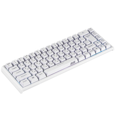 2E Gaming Клавіатура ігрова KG360 RGB 68key WL White Ukr