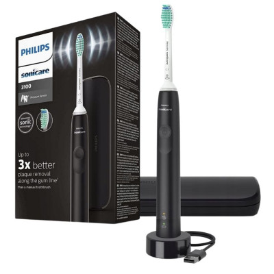 Philips Щітка зубна електр. Sonicare Gemini 3100, 31т. колів/хв, насадок-1, футляр, чорний