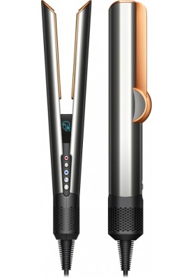 Dyson Випрямляч із вологого на сухе HТ01 Airstrait Nickel/Copper, темп.режимів-3, 80-140С, OLED-дисплей, метал, сіро-бронзовий