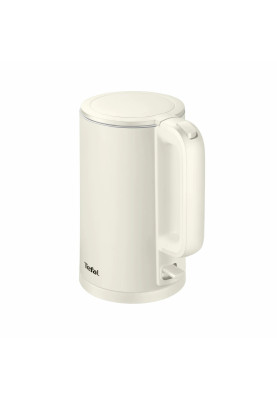 Tefal Електрочайник Thermo Protect, 1.5л, пластик, нержавіюча сталь, світло-бежевий