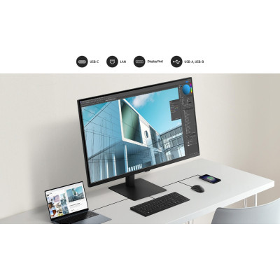 Samsung Монітор 37"S37D802 HDMI, DP, USB, VA, 3840x2160, 4ms