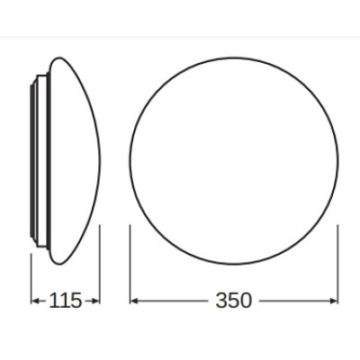 LEDVANCE Світильник світлодіодний SF Circular LED 350 18W/4000K IP44